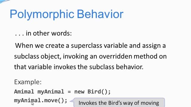 Java Basics - Polymorphism смотреть онлайн