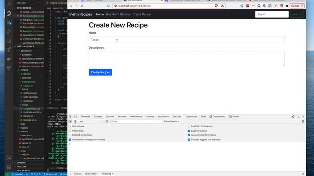 InertiaJS on Rails #5: Forms смотреть онлайн
