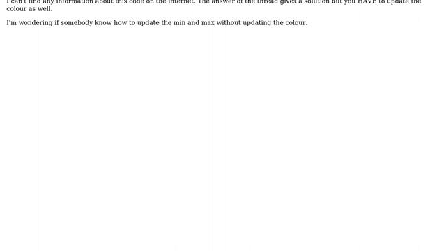 GIS: Update raster color ramp with new min/max values using python? смотреть онлайн
