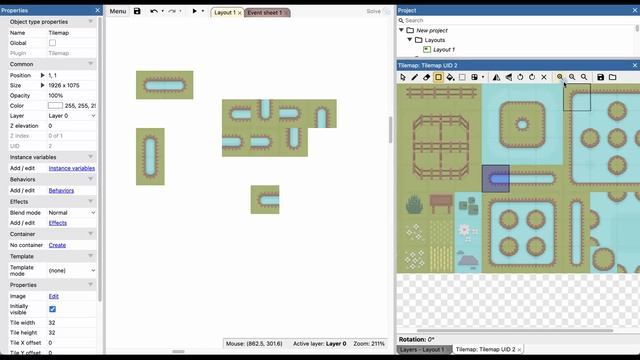 Tilemap (Карта из плиток) | Урок №69 | Курс по Construct 3 | Разработка игр смотреть онлайн