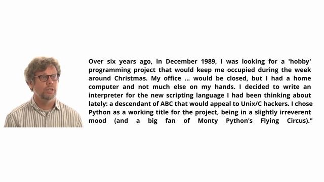 Python series: History of the language смотреть онлайн