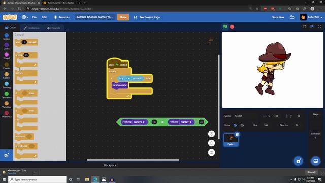 Scratch 3.0 Tutorial: Zombie Shooting Game | Smooth Animations | Part 2 смотреть онлайн