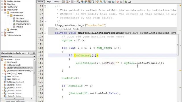 Java 2-03 Yahtzee: Hold Array смотреть онлайн