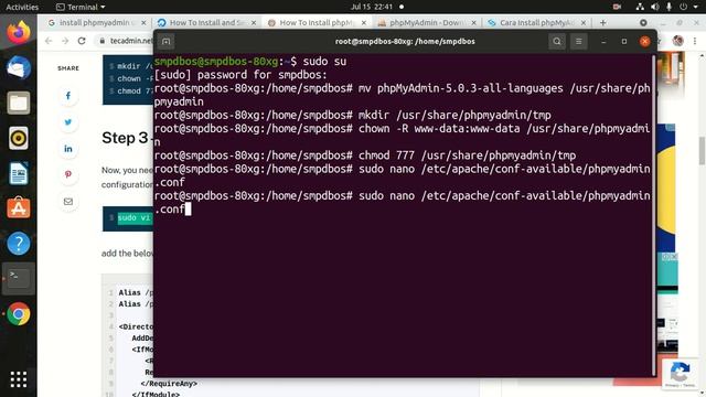 Install Phpmyadmin di server linux ubuntu 20.04 смотреть онлайн