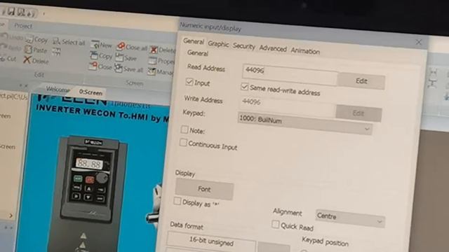 Wecon HMI || INVERTER WECON To.HMI WECON By MODBUS 485