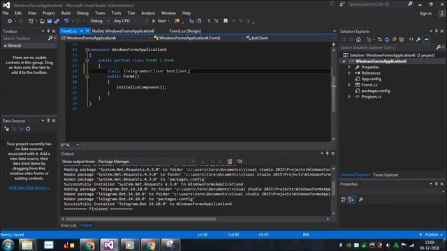 [SOURCE CODE] How to using Telegram bot / add telegram bot in Winform Part 2 смотреть онлайн