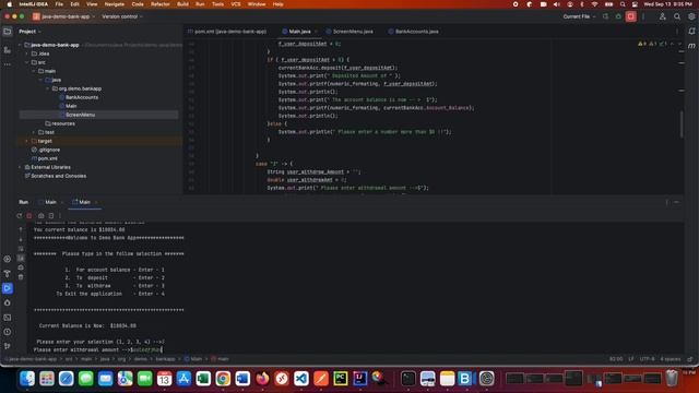 Java Demo bank app смотреть онлайн