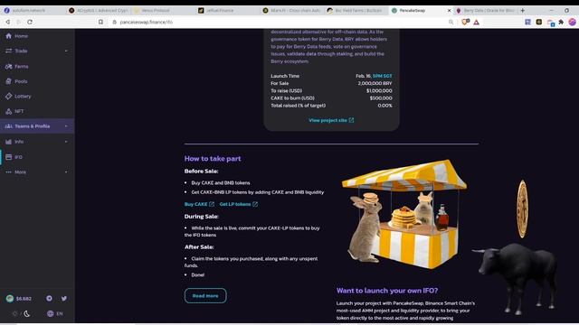 NEW PANCAKESWAP INITIAL FARM OFFERING (IFO) - BERRY - DECENTRALIZED PRICE ORACLE смотреть онлайн