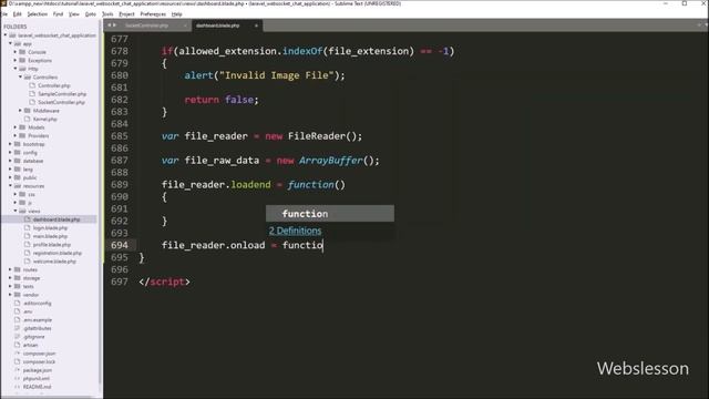 Chat Application in Laravel using Ratchet Websockets - Upload & Send Image File - 21 смотреть онлайн