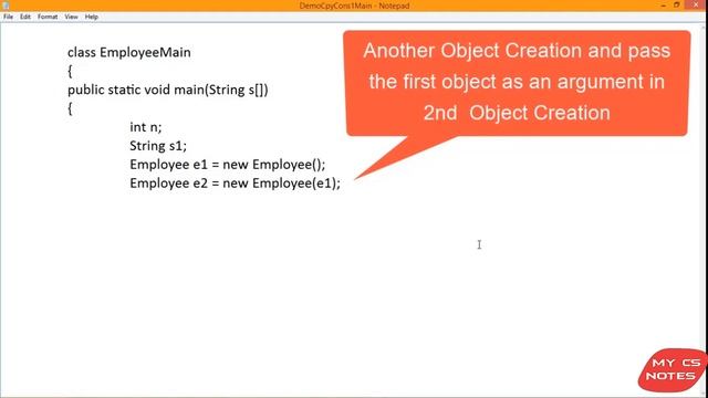 COPY CONSTRUCTOR IN JAVA смотреть онлайн