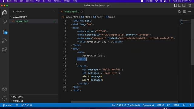 Javascript Day 1 Part 2 - BiiitUp смотреть онлайн