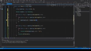 ЗАПОЛНЕНИЕ ДВУМЕРНОГО МАССИВА С КЛАВИАТУРЫ C# _ СЛУЧАЙНЫМИ ЧИСЛАМИ _ C# _  СИ ШАРП УРОКИ _ УРОК # 32
