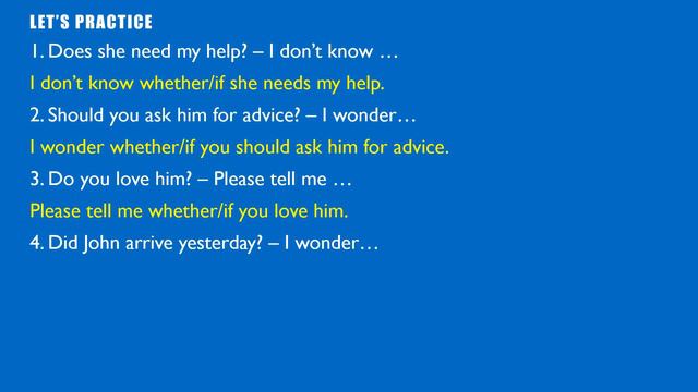 Lesson 111. Object Clauses Beginning with 'whether' or 'if'. смотреть онлайн