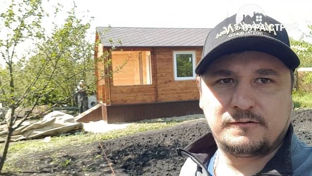 Дачный дом из мини-бруса 6 на 4 м смотреть онлайн