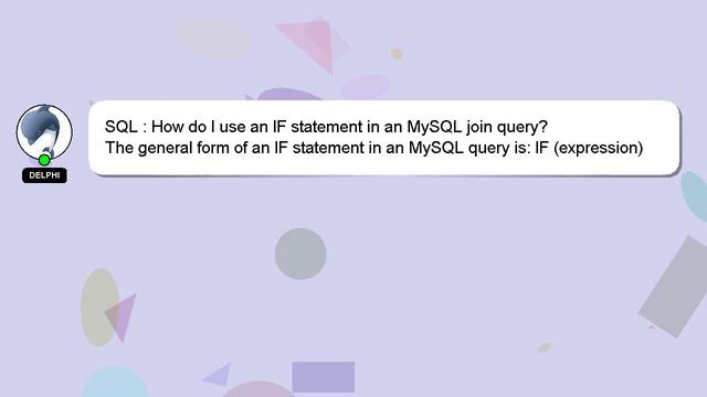 SQL : How do I use an IF statement in an MySQL join query? смотреть онлайн