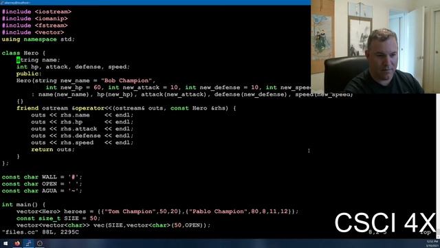 Week 9 Day 2 - File I/O with Classes and NCURSES Programming смотреть онлайн