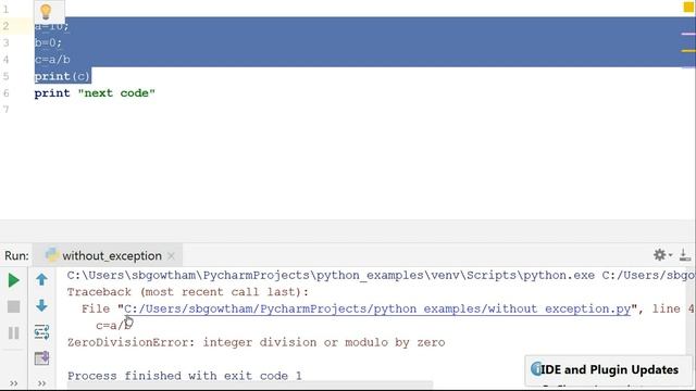 Python : Exception Handling ( try , throw , except) {in தமிழ்} смотреть онлайн
