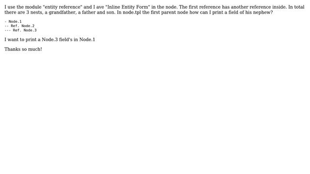 Drupal: Print field from reference of reference (node) смотреть онлайн
