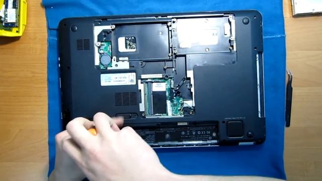 Как разобрать ноутбук HP dv7 4177nr, dv7-4030er,4060us,4065dx,4165dx,4169wm,4080us,4100er смотреть онлайн