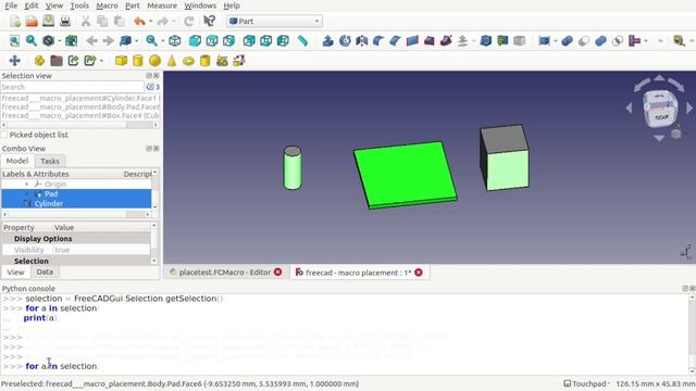 Learn Python in FreeCAD: 06 For Loop: Using faces for clash / collision detection. Macro Scripting смотреть онлайн