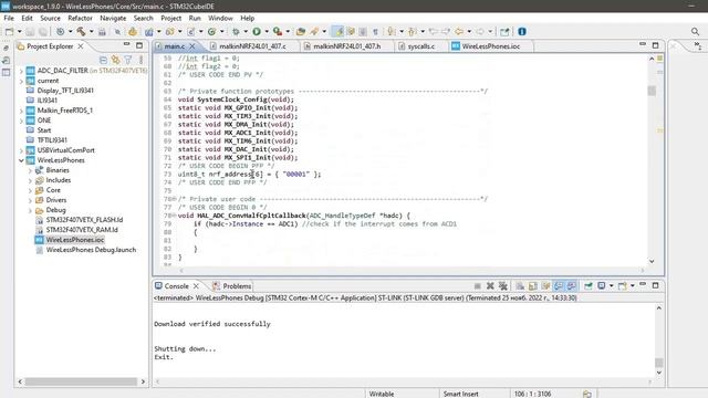 STM32. Переделка программатора для отладки через SWO. Remake ST-Link V2 For SWO Debug. Use NRF24L01