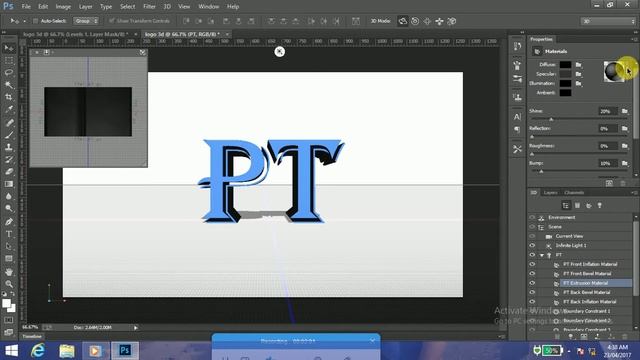 3D Logo Design | Adobe Photoshop CC 2017 Tutorial смотреть онлайн