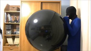 Blow to pop Qualatex 36'' onyx black balloon