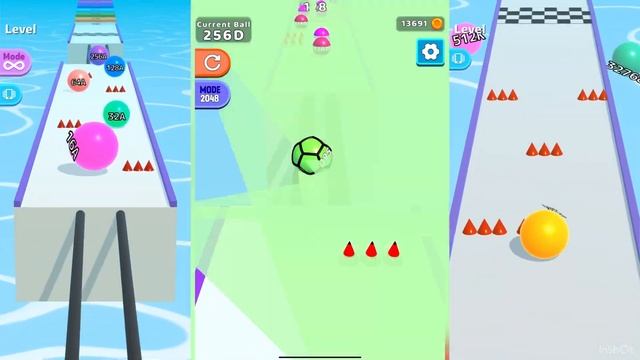 [2048G] Epic Ball Run 3D Vs BallRun 2048 Vs BallRun Infinity