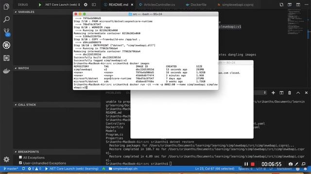 Dotnet core webapi with Docker смотреть онлайн