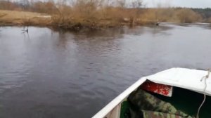 Испытание укороченой до трёх метров лодки «Романтика - 2.