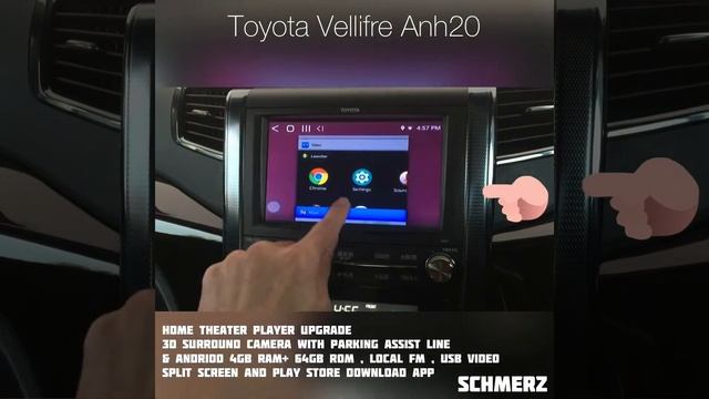 Toyota vellfire Anh20 home theater player upgrade 3D surround camera and android function смотреть онлайн