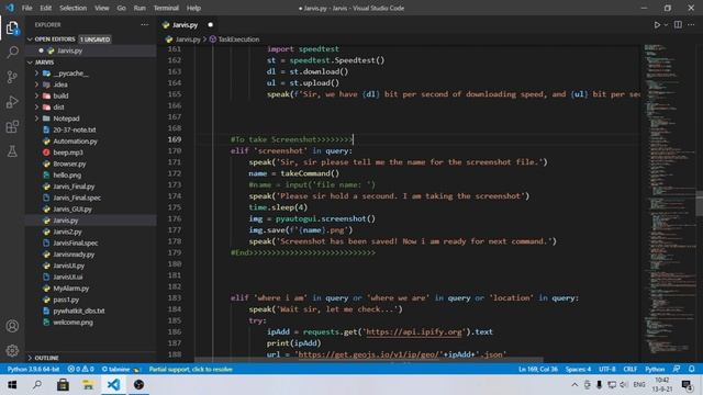 Take Screenshot using Jarvis AI in 2 methods | Very easy tutorial | Python | Abhicoder смотреть онлайн