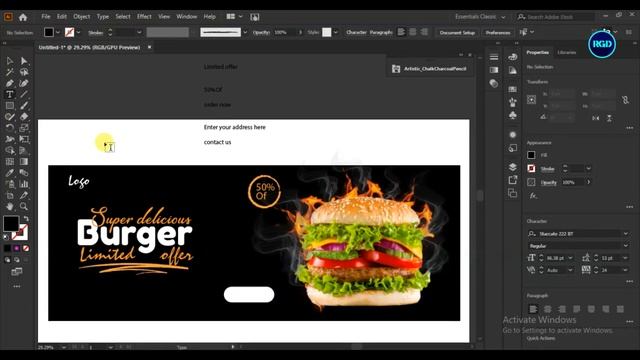 web banner design inspiration online tutorial in adobe illustrator cc смотреть онлайн