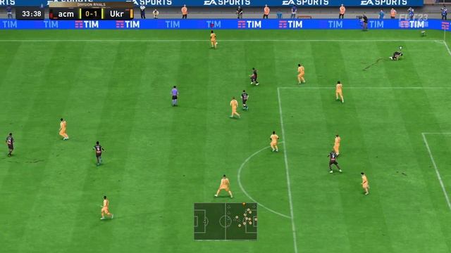 Бешеная контратака по правому флагу. FIFA 23. TUF. Cotratack. Milik.