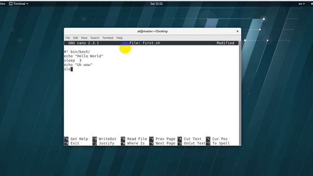 Creating First Bash Script смотреть онлайн