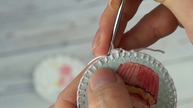 Как связать фишки для скрап работ / Мастер класс вязание смотреть онлайн