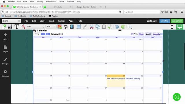 Add a Google Calendar to your WebStarts Website смотреть онлайн