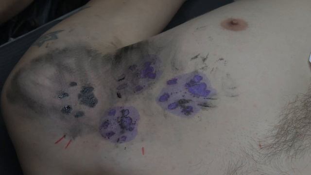 TATTOO TIMELAPSE | PAW PRINT | BISHOP WAND LINER & SHADER | JJ INK смотреть онлайн