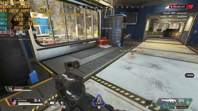 RTX 2070 SUPER Apex Legends High Settings Gameplay Test With R7 3700X смотреть онлайн