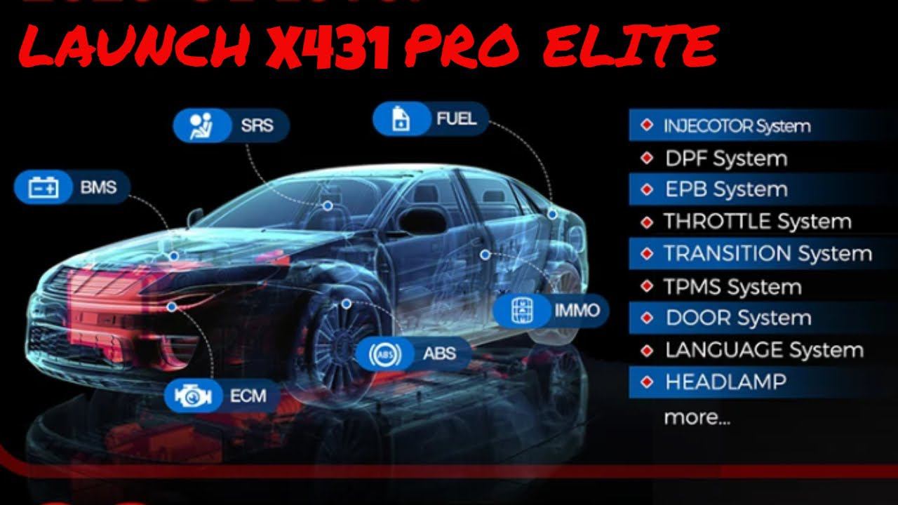 LAUNCH X431 PRO ELITE в реальных условиях диагностика и сервисные функции смотреть онлайн