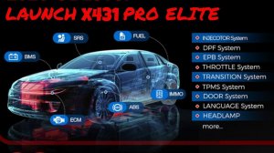 LAUNCH X431 PRO ELITE в реальных условиях диагностика и сервисные функции
