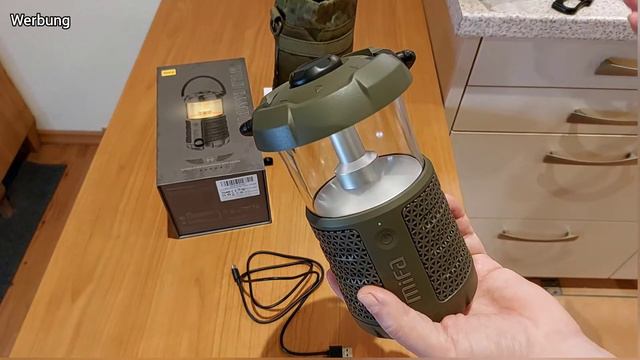 MIFA WildCamping Outdoor Laterne Mit Lautsprecher [Unboxing & Erster Eindruck]