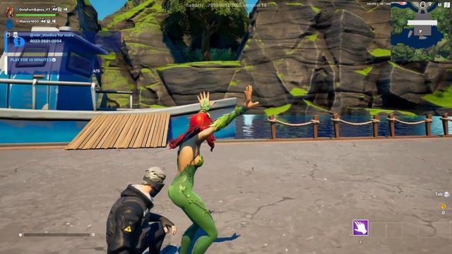 😍 SUS Poison Ivy with an unknow guy skin in Fortnite 😆 смотреть онлайн