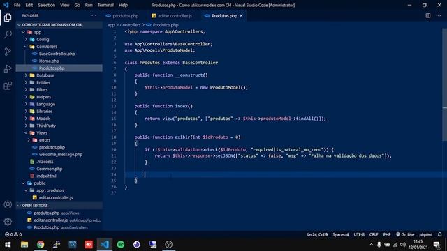 Janelas modais Bootstrap com CI4 смотреть онлайн