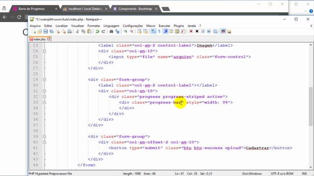 Criar barra de progresso de upload com Bootstrap e PHP смотреть онлайн