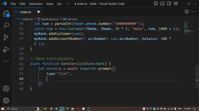 Console Interactive Bank System with TypeScript смотреть онлайн