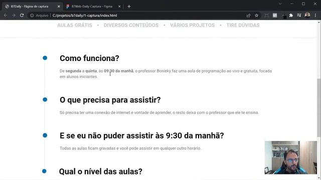 B7Daily #3 - Montando um layout do zero em HTML e CSS (parte 2) смотреть онлайн