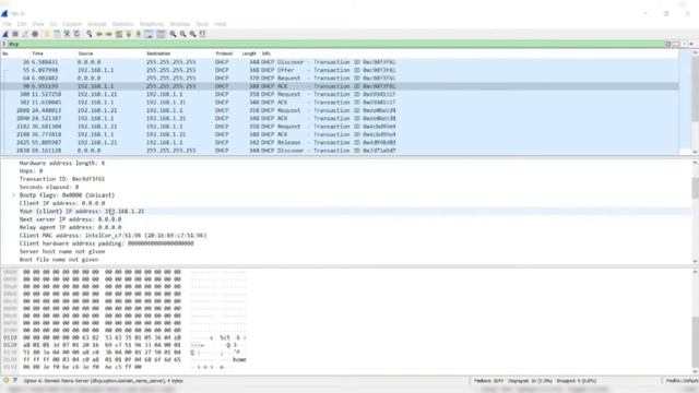 project network DHCP&DNS protocol with Wireshark смотреть онлайн