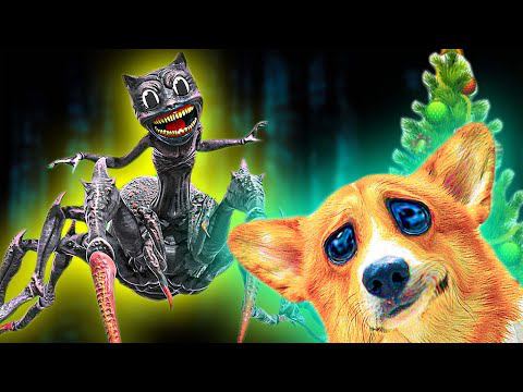 Новый Год вместе с Картун Кэт Пожирателем! Siren Head & Cartoon cat (Корги Коржик) Говорящая собака смотреть онлайн