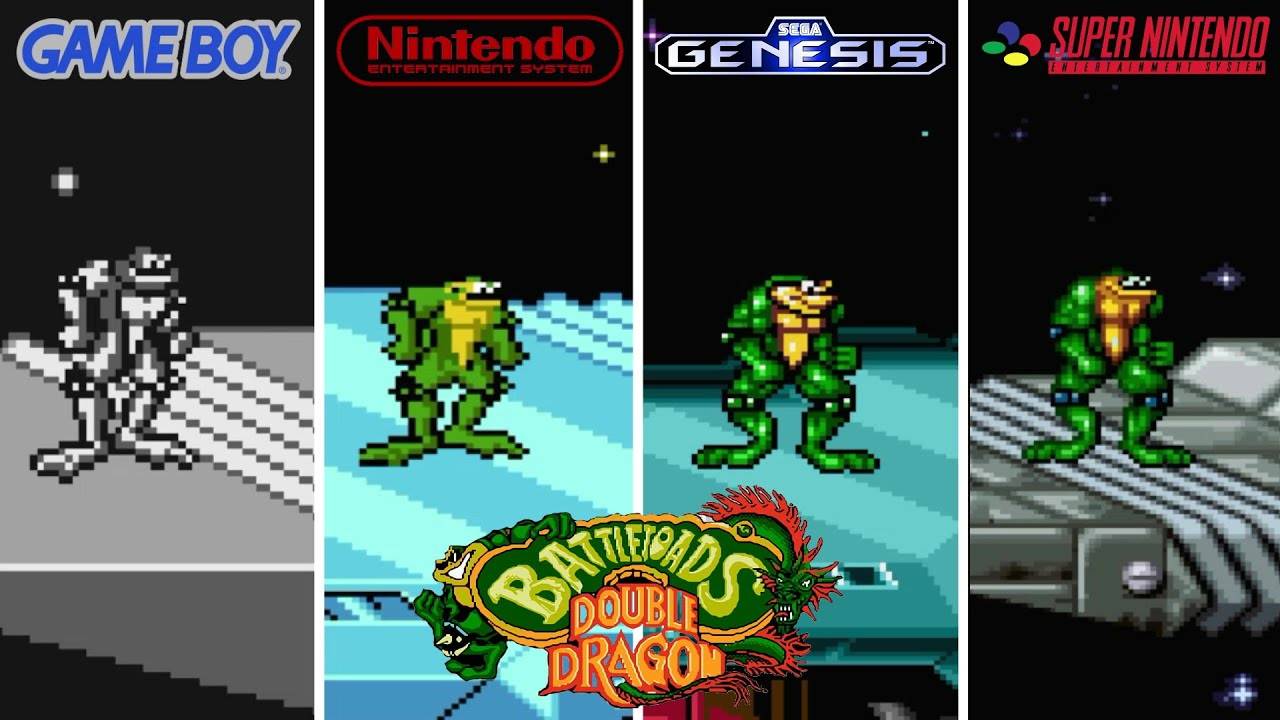Battletoads & Double Dragon [1993] Game Boy vs NES vs Genesis vs SNES (Сравнение версий) смотреть онлайн